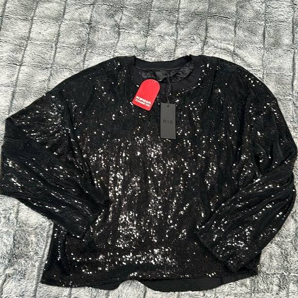 RTA all over sequins women’s sweater top nwt Size: M Medium Retails: $695 - Picture 1 of 6
